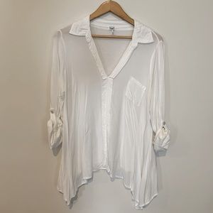 Splendid white flowy top